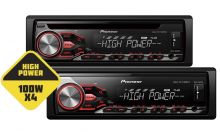 ��������� Pioneer DEH-4800FD �� MVH-280FD � �������� ���������� 4�100 ��