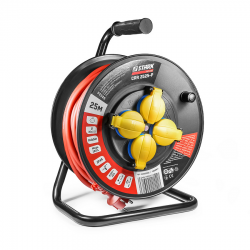 Подовжувач електричний Stark CRR-2525-P на котушці з заземленням 25м, 3x2,5мм Фото Подовжувач електричний Stark CRR-2525-P на котушці з заземленням 25м, 3x2,5мм