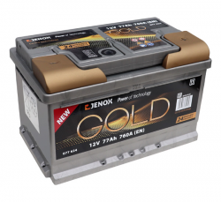Акумулятор JENOX 6СТ-77 Низькопола Gold Євро (077624) Фото Акумулятор JENOX 6СТ-77 Низькопола Gold Євро (077624)