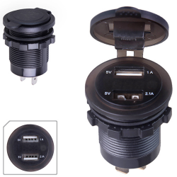     2 USB 12-24V    +  Red (54395 USB-12-24V 3.1A)