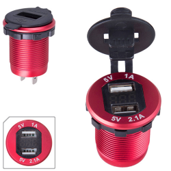     2 USB 12-24V    +   Red (54397 USB-12-24V 3.1A)
