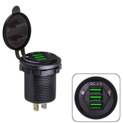     3 USB 12-24V    Red (59869 USB-12-24V 3,1A)