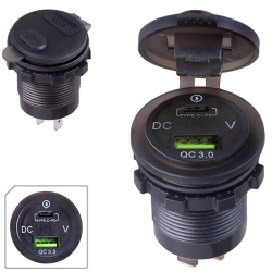     USB 5-12V 3.0A + Type-C+PD 12-24V    +  Green (55282 USB-12-24V 3.0A)