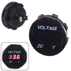 Вольтметр в планку 12-24V Red New waterproof (10231) Фото Вольтметр в планку 12-24V Red New waterproof (10231)