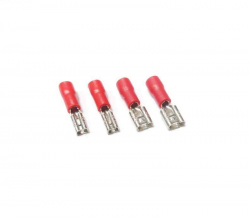    2x2.8mm, 2x4.8mm (4) red