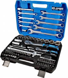 Професійний набір інструментів в кейсі MOLDER 1/2', 1/4' 72 T, CR-V, 82од. (MT60082) Фото Професійний набір інструментів в кейсі MOLDER 1/2', 1/4' 72 T, CR-V, 82од. (MT60082)