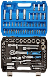 Професійний набір інструментів в кейсі MOLDER 1/2', 1/4' 72 T, CR-V, 94од. (MT60094) Фото Професійний набір інструментів в кейсі MOLDER 1/2', 1/4' 72 T, CR-V, 94од. (MT60094)