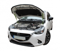 Газовий упор капота Mazda 2 DJ (3g.) (2014-2021) (2 шт) Фото Газовий упор капота Mazda 2 DJ (3g.) (2014-2021) (2 шт)