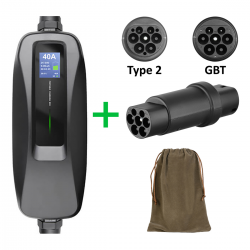 Зарядний пристрій Besen Type 2 7.4кВт BS-PCD040S Type 2 + перехідник Type 2 - Type GBT Olink (MED012395) Фото Зарядний пристрій Besen Type 2 7.4кВт BS-PCD040S Type 2 + перехідник Type 2 - Type GBT Olink (MED012395)