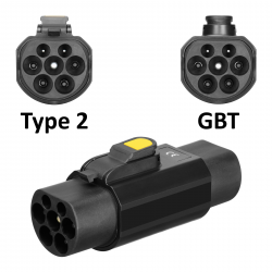 Перехідник Olink Type 2 - Type GBT 22 кВт з фіксатором (MED011808) Фото Перехідник Olink Type 2 - Type GBT 22 кВт з фіксатором (MED011808)