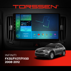    TORSSEN Infiniti FX35/FX37/FX50 2008-2012 FL9 4+64Gb 4G Carplay DSP
