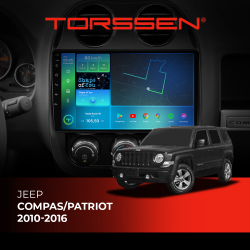    TORSSEN Jeep Compas/Patriot 10-16 FL10 4+64Gb 4G Carplay DSP