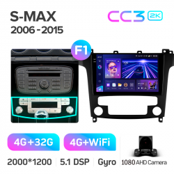 ���� ������������� ������ Teyes CC3 4+32 Gb Ford S-MAX 1 2006-2015 (F1) 9