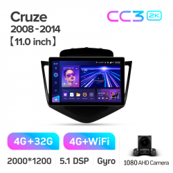 ���� ������������� ������ Teyes CC3 4+32 Gb Chevrolet Cruze J300 2008-2014 11inch 2k