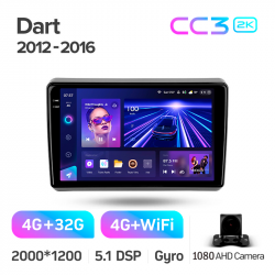 ���� ������������� ������ Teyes CC3 4+32 Gb Dodge Dart 2012 - 2016 9-inch 2k