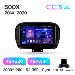 ���� ������������� ������ Teyes CC3 4+32 Gb Fiat 500X 2014-2020 9-inch 2k (L1)