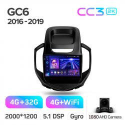 ���� ������������� ������ Teyes CC3 4+32 Gb Geely GC6 2016-2019 9-inch 2k