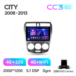 ���� ������������� ������ Teyes CC3 4+32 Gb Honda City 2008-2013 10-inch 2k