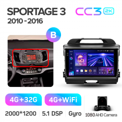 ���� ������������� ������ Teyes CC3 4+32 Gb Kia Sportage 3 SL 2010-2016 (B) 9-inch 2k