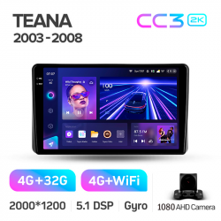 Автомагнітола штатна Teyes CC3 4+32 Gb Nissan Teana J31 2003-2008 9-inch 2k (L1) Фото Автомагнітола штатна Teyes CC3 4+32 Gb Nissan Teana J31 2003-2008 9-inch 2k (L1)