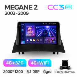 ���� ������������� ������ Teyes CC3 4+32 Gb Renault Megane 2 2002-2009 9-inch 2k