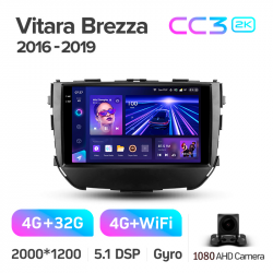 ���� ������������� ������ Teyes CC3 4+32 Gb Suzuki Vitara Brezza 2016-2019 9-inch 2k