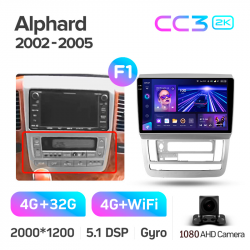 ���� ������������� ������ Teyes CC3 4+32 Gb Toyota Alphard 1 H10 2002-2005 (F1) 9-inch 2k