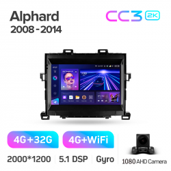 ���� ������������� ������ Teyes CC3 4+32 Gb Toyota Alphard H20 2008-2014 9-inch 2k