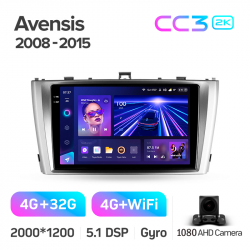 ���� ������������� ������ Teyes CC3 4+32 Gb Toyota Avensis 3 2008-2015 9-inch 2k