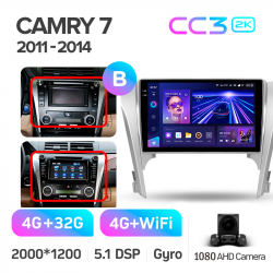 ���� ������������� ������ Teyes CC3 4+32 Gb Toyota Camry 7 XV 50 55 2011-2014 (B) 10-inch 2k