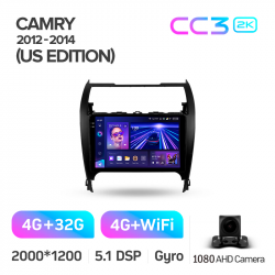 ���� ������������� ������ Teyes CC3 4+32 Gb Toyota Camry 7 XV 50 55 Middle East 2012-2014 10-inch 2k