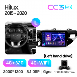 ���� ������������� ������ Teyes CC3 4+32 Gb Toyota Hilux Pick Up AN120 2015-2020 10-inch 2k