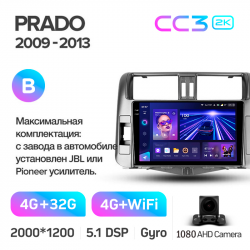 ���� ������������� ������ Teyes CC3 4+32 Gb Toyota Land Cruiser Prado 150 2009-2013 (B) 9-inch 2k