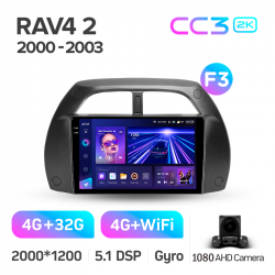 ���� ������������� ������ Teyes CC3 4+32 Gb Toyota RAV4 2 CA20 CA20W XA20 2000 - 2003 (F3) 9-inch 2k