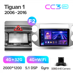 ���� ������������� ������ Teyes CC3 4+32 Gb Volkswagen Tiguan 1 NF 2006-2017 (B) silver 9-inch 2k