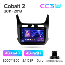 ���� ������������� ������ Teyes CC3 4+64 Gb Chevrolet Cobalt 2 2011 - 2018 9-inch 2k