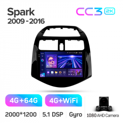 ���� ������������� ������ Teyes CC3 4+64 Gb Chevrolet Spark M300 2009 - 2016 9-inch 2k (L1)