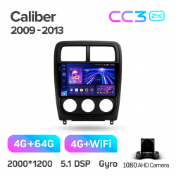���� ������������� ������ Teyes CC3 4+64 Gb Dodge Caliber PM 2009 - 2013 9-inch 2k (L1)