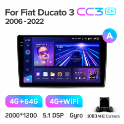 ���� ������������� ������ Teyes CC3 4+64 Gb Fiat Ducato 3 2006 - 2022 9-inch 2k
