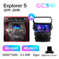 ���� ������������� ������ Teyes CC3 4+64 Gb Ford Explorer 5 2011 - 2019 (A) 10-inch 2k (L3)