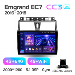 ���� ������������� ������ Teyes CC3 4+64 Gb Geely Emgrand EC7 1 2016-2018 10-inch 2k (L1)