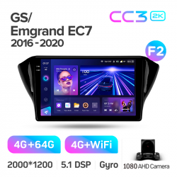 ���� ������������� ������ Teyes CC3 4+64 Gb Geely GS 2016-2020 Emgrand EC7 1 2018-2020 10-inch 2k