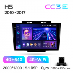 ���� ������������� ������ Teyes CC3 4+64 Gb Great Wall Hover H5 1 2010-2017 9-inch 2k