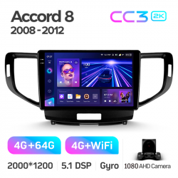 ���� ������������� ������ Teyes CC3 4+64 Gb Honda Accord 8 2008-2012 9-inch 2k