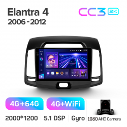 ���� ������������� ������ Teyes CC3 4+64 Gb Hyundai Elantra 4 HD 2006-2012 9-inch 2k (L1)