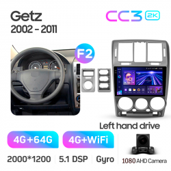 ���� ������������� ������ Teyes CC3 4+64 Gb Hyundai Getz 1 (F2) (Left hand drive) 2002-2011 9-inch 2k