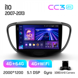���� ������������� ������ Teyes CC3 4+64 Gb Hyundai i10 2007-2013 9-inch 2k