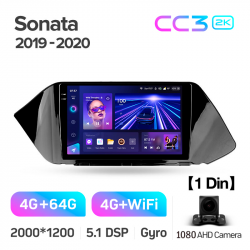 ���� ������������� ������ Teyes CC3 4+64 Gb Hyundai Sonata DN8 (1 Din) 2019-2020 10-inch 1din 2k