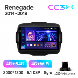 ���� ������������� ������ Teyes CC3 4+64 Gb Jeep Renegade 2014-2018 9-inch 2k