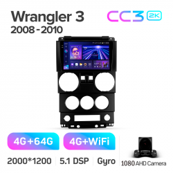 ���� ������������� ������ Teyes CC3 4+64 Gb Jeep Wrangler 3 JK (F1) 2008-2010 9-inch 2k (L1)